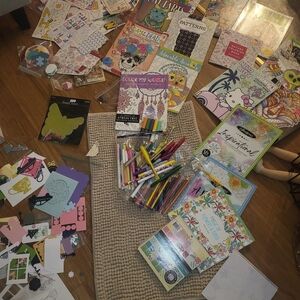 Colorful Art and Craft Supplies Set